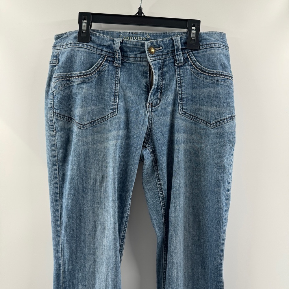 Sonoma Life + Style Mid Rise Zipper Fly Jeans Light–Medium Wash Size 8 - Picture 2 of 9